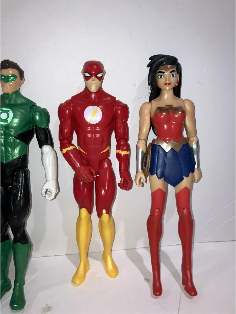 Lot (6) Action Figures DC Justice League Animated 2016 Flash, Lantern, Hawk LOOK